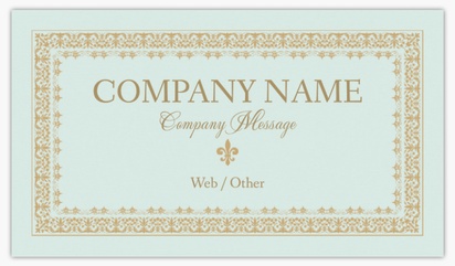 Design Preview for Design Gallery: Antiques Matte Visiting Cards, Standard (89 x 51 mm)