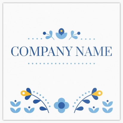 A norway comfy white blue design for Floral
