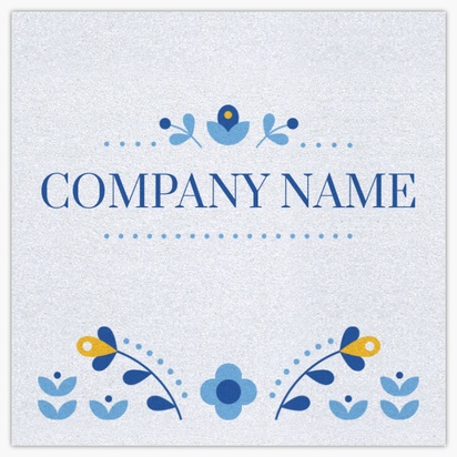 A norway comfy white blue design for Floral