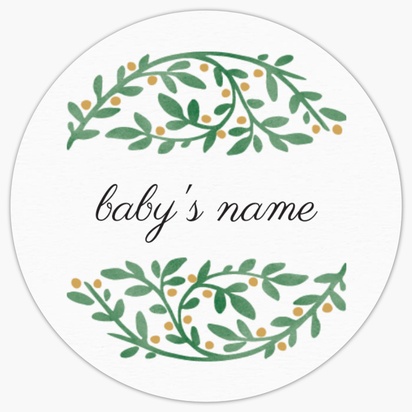 Design Preview for Baby Sheet Stickers Templates, 1.5" x 1.5"