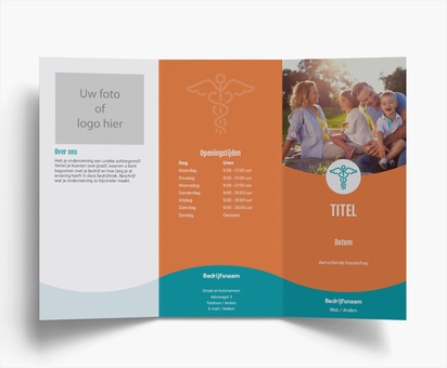 Voorvertoning ontwerp voor Ontwerpgalerij: Gezondheid en wellness Folders, Drieluik DL (99 x 210 mm)