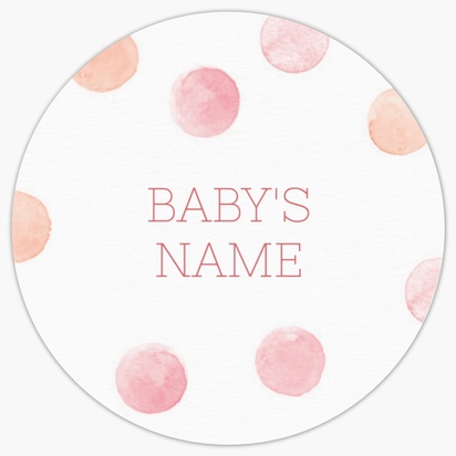 A baby shower baby girl pink white design for Baby Shower