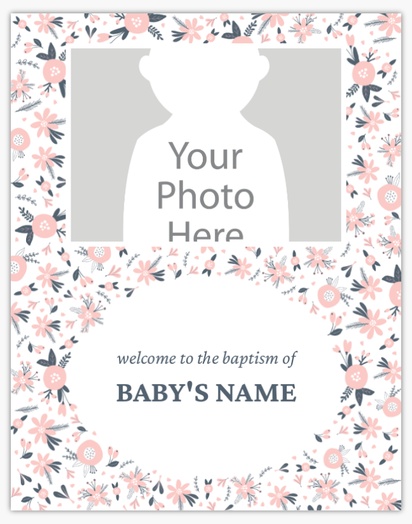 A sweet 1 image white purple design for Baby with 1 uploads