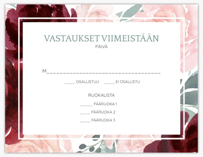 Mallin esikatselu Mallivalikoima: Kukat Vastausta pyydetään -kortit, 13.9 x 10.7 cm