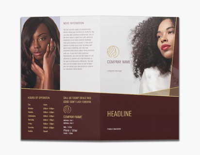 Design Preview for Design Gallery: Hair Salons Custom Brochures, 8.5" x 11" Bi-fold