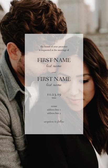 Design Preview for Templates for Modern Wedding Invitations , Flat 13.9 x 21.6 cm