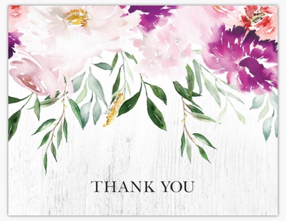 Design Preview for Design Gallery: Thank You Cards, Folded 13.9 x 10.7 cm
