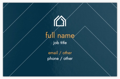 Design Preview for Design Gallery: Estate Agents Metallic Business Cards