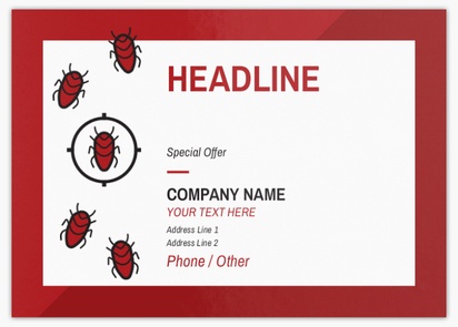 Design Preview for Design Gallery: Pest Control Flyers & Leaflets,  No Fold/Flyer A6 (105 x 148 mm)