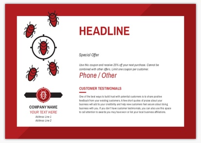Design Preview for Design Gallery: Pest Control Flyers, None A5