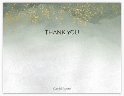 Design Preview for Design Gallery: Patterns & Textures Thank You Cards, Flat
