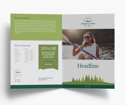 Design Preview for Design Gallery: Hunting & Fishing Folded Leaflets, Bi-fold A5 (148 x 210 mm)