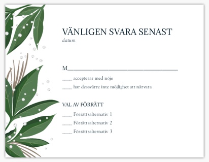 Förhandsgranskning av design för Designgalleri: Lövverk OSA-kort, 13.9 x 10.7 cm