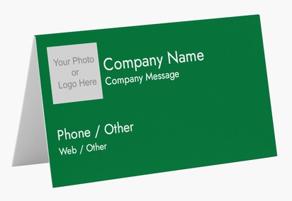 Design Preview for Design Gallery: Financial Planning Folded Business Cards