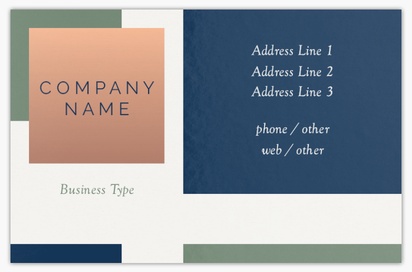 Design Preview for Design Gallery: Jewellery Metallic Business Cards