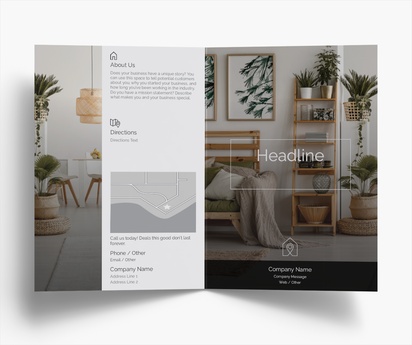 Design Preview for Design Gallery: Interior Design Folded Leaflets, Bi-fold A5 (148 x 210 mm)