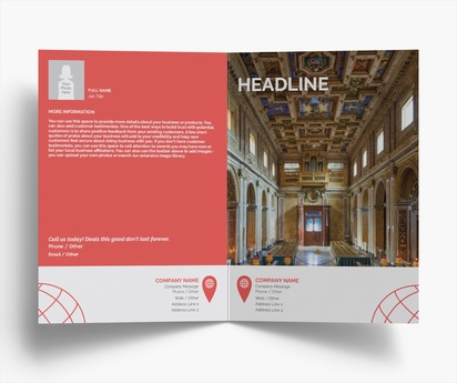 Design Preview for Design Gallery: Travel Agencies Folded Leaflets, Bi-fold A5 (148 x 210 mm)