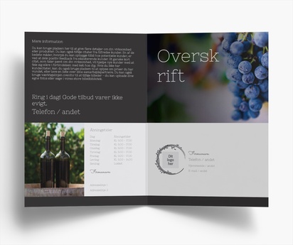 Forhåndsvisning af design for Designgalleri: Blomster og grønt Brochurer, Midterfals A5 (148 x 210 mm)