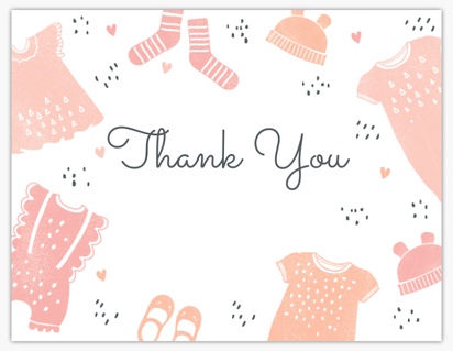 Design Preview for Design Gallery: Fun & Whimsical Thank You Cards, Flat