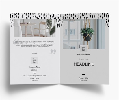 Design Preview for Design Gallery: Furniture & Home Goods Folded Leaflets, Bi-fold A5 (148 x 210 mm)