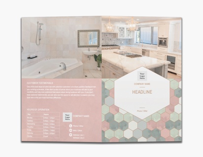 Design Preview for Design Gallery: Kitchen & Bathroom Remodeling Custom Brochures, 8.5" x 11" Bi-fold