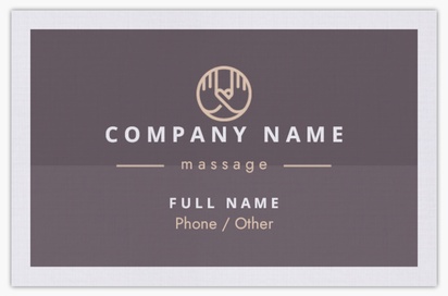 Design Preview for Design Gallery: Spas Linen Business Cards