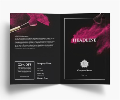 Design Preview for Templates for Beauty & Spa Brochures , Bi-fold A5