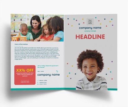 Design Preview for Design Gallery: Child Care Folded Leaflets, Bi-fold A5 (148 x 210 mm)