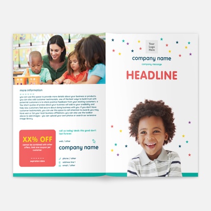 Design Preview for Design Gallery: Education & Child Care Brochures, A5 Bi-fold