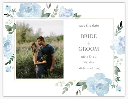 Design Preview for Floral Save the Date Magnets Templates