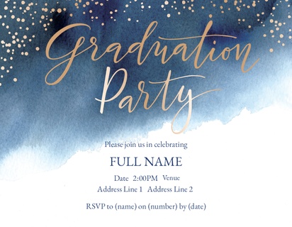 Design Preview for Design Gallery: Graduation Party Invitations and Announcements, Flat 10.7 x 13.9 cm