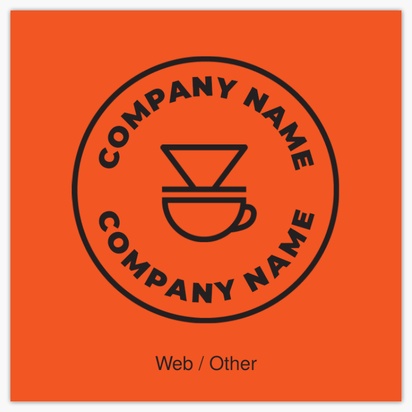 Design Preview for Design Gallery: Coffee Shops Standard Business Cards, Square (65 x 65 mm)