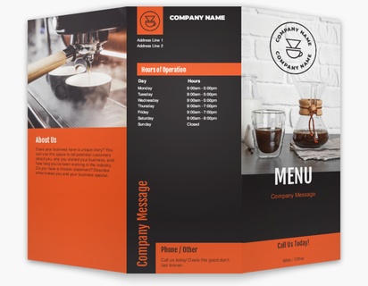 Design Preview for Design Gallery: Coffee Shops Custom Brochures, 8.5" x 11" Tri-fold