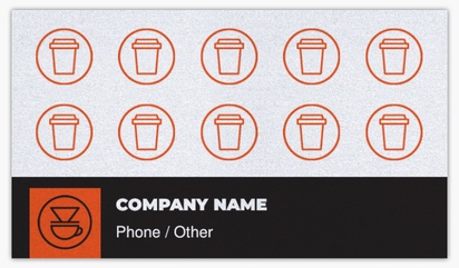 A pour over brew white gray design for Loyalty Cards