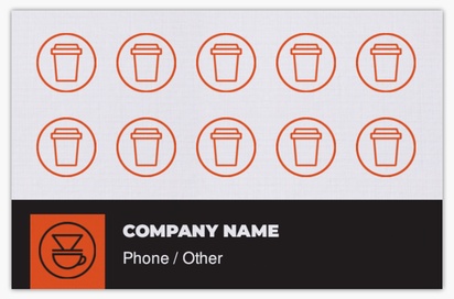 Design Preview for Design Gallery: Food & Beverage Linen Business Cards