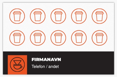 Forhåndsvisning af design for Designgalleri: Mad og drikke Standardvisitkort, Standard (85 x 55 mm)