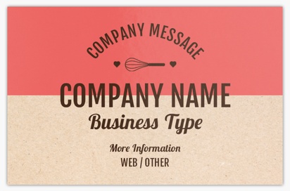 Design Preview for Design Gallery: Bakeries Ultra-Thick Business Cards, Standard (85 x 55 mm)
