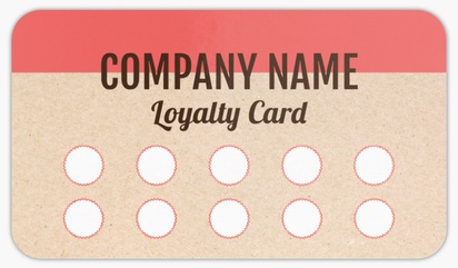 A loyalty card fit bakery cream pink design for Loyalty Cards