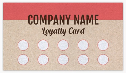 A loyalty card fit bakery cream pink design for Loyalty Cards