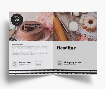 Design Preview for Design Gallery: Bakeries Folded Leaflets, Bi-fold A5 (148 x 210 mm)