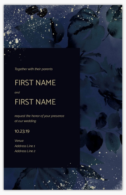 Design Preview for Design Gallery: Floral Wedding Invitations