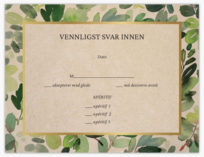 Forhåndsvisning av design for Designgalleri: Grønt Svarkort, 13.9 x 10.7 cm