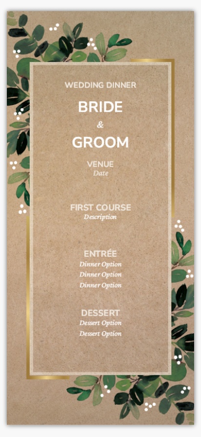 A faire gagner la date vertical brown green design for Events
