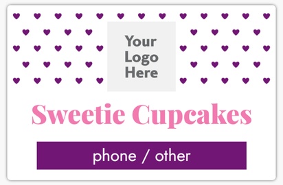 A playful logo purple pink design for Valentine's Day with 1 uploads