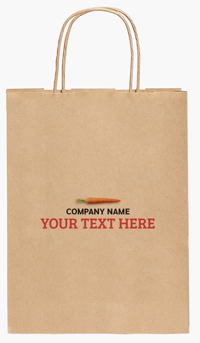 Design Preview for Design Gallery: Farmers Market Paper Bags, 27.5 x 20.5 x 11 cm