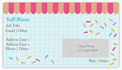Design Preview for Design Gallery: Bakeries Business Card Stickers