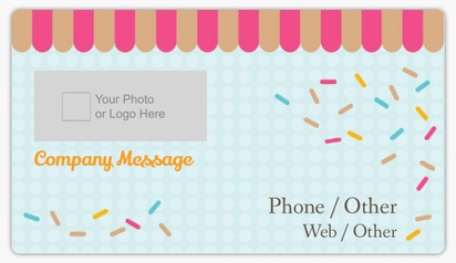 Design Preview for Design Gallery: Ice Cream & Food Trucks Business Card Stickers