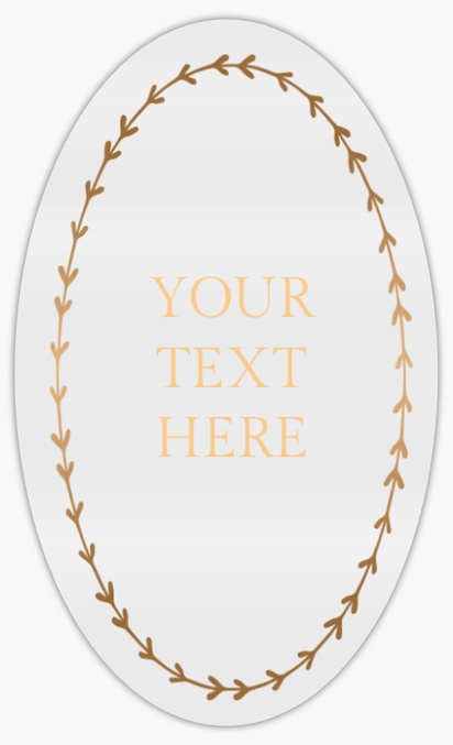 Design Preview for Design Gallery: Patterns & Textures Reusable Stickers, 3" x 5" Oval Vertical