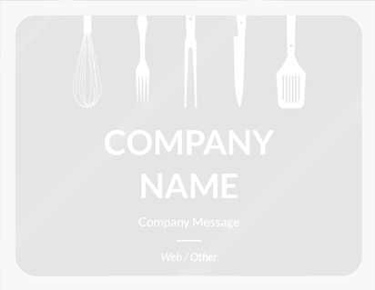 Design Preview for Design Gallery: Food Catering Product Labels on Sheets, Rounded Rectangle 10 x 7.5 cm