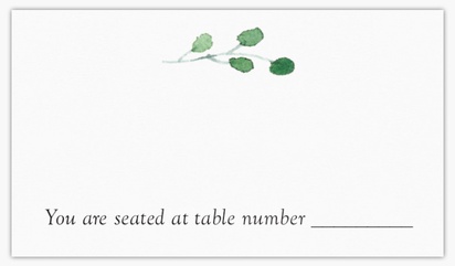 Design Preview for  Place Cards Templates